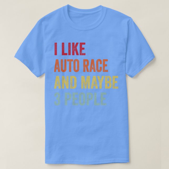 Camiseta Eu Gosto De Corrida Automática Talvez 3 Pessoas (Frente do Design)