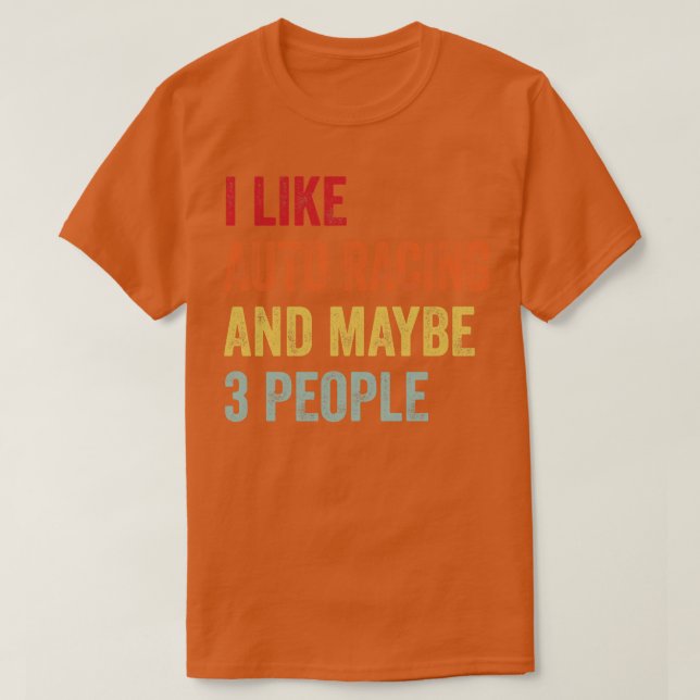 Camiseta Eu Gosto De Corrida Automática Talvez 3 Pessoas (Frente do Design)