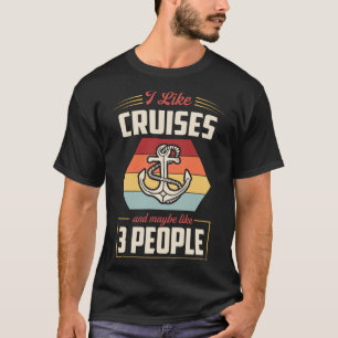 Camiseta Eu Gosto De Cruzeiros E Talvez Como Três Ruas Náut