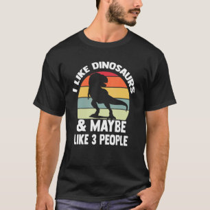 Camiseta Eu Gosto De Dinossauros E Talvez De Três Dinossaur