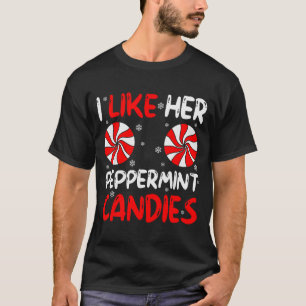 Camiseta Eu Gosto de Doces de Hortelã Par Conjunto Chri