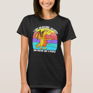 Camiseta Eu Gosto De Dragões Archery E Talvez De Três Crian
