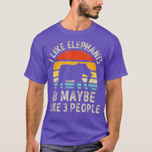 Camiseta Eu Gosto De Elefantes E Talvez De 3 Elefantes Pess