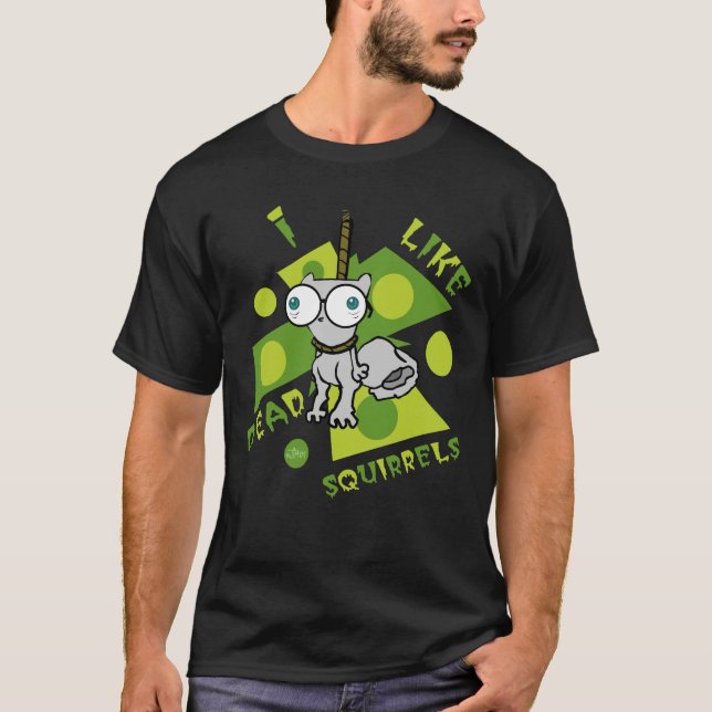 Camiseta Eu gosto de esquilos inoperantes (Pilz-E) (Frente)