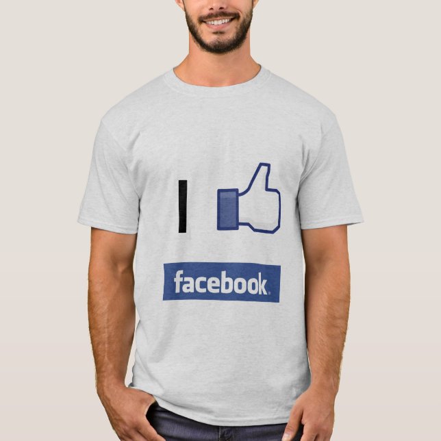 Camiseta Eu gosto de Facebook (Frente)