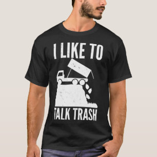 Camiseta Eu Gosto De Falar De Saneamento De Caminhões De Li