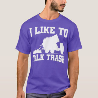 Camiseta Eu Gosto De Falar De Saneamento De Caminhões De Li