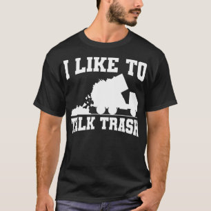Camiseta Eu Gosto De Falar De Saneamento De Caminhões De Li