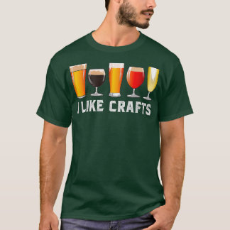 Camiseta Eu Gosto De Fazer Artesanatos Beer Engraçado