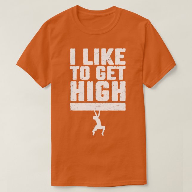 Camiseta Eu Gosto De Fazer Escala De Calha De Escalada De A (Frente do Design)