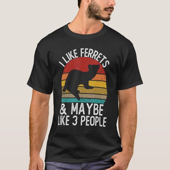 Camiseta Eu gosto de Ferrtes e talvez como três Pessoas de  (Frente)