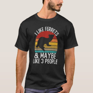 Camiseta Eu gosto de Ferrtes e talvez como três Pessoas de 