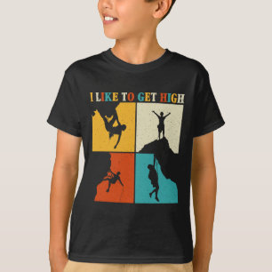 Camiseta Eu Gosto de Ficar Alto Escalando Montanha Indoor B
