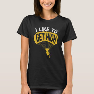 Camiseta Eu Gosto de Ficar Alto Paracaidista de Parapente