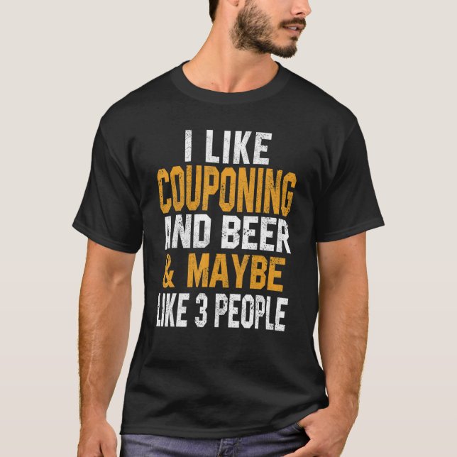 Camiseta Eu Gosto De Fome De Estilo De Vida De Couponer E D (Frente)