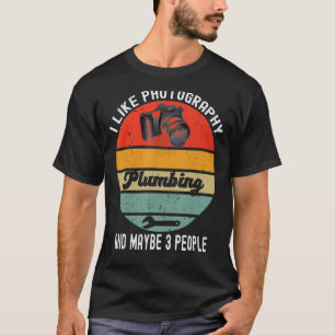 Camiseta Eu Gosto De Fotografia Engraçada Canalizando Humor