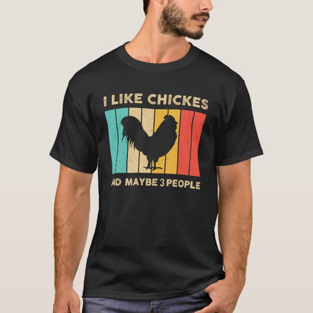Camiseta Eu Gosto De Frango E Talvez 3 Pessoas De Frango Re (Frente)