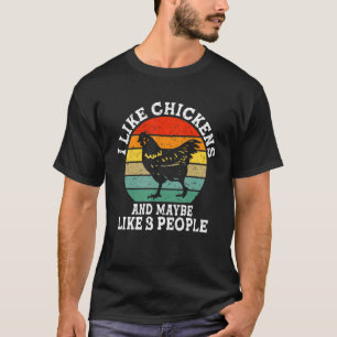 Camiseta Eu Gosto de Frango E Talvez Goste de 3 Pessoas Ret