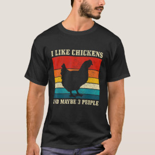 Camiseta Eu Gosto de Galinhas & Talvez 3 Pessoas Fazenda V
