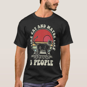 Camiseta Eu Gosto de Gato E Talvez Goste de 3 Pessoas Anima