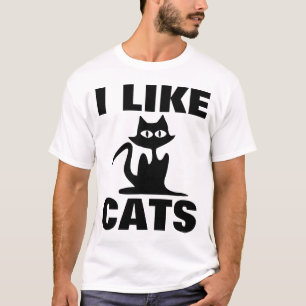 Camiseta EU GOSTO DE GATOS, de t-shirt engraçados do gato,