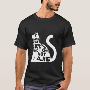 Camiseta Eu Gosto De Gatos Gordos E Não Mato Gato