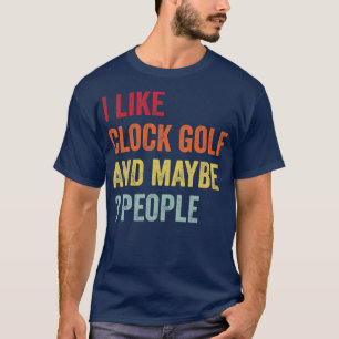 Camiseta Eu Gosto De Golfe De Relógio Talvez 3 Pessoas