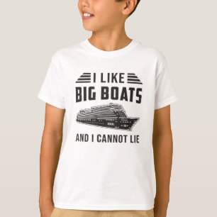 Camiseta Eu Gosto De Grandes Barcos Cruzeiros Barco Oceano
