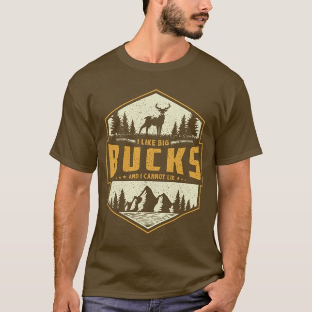 Camiseta Eu Gosto De Grandes Bucks E Não Posso Mentir (Frente)