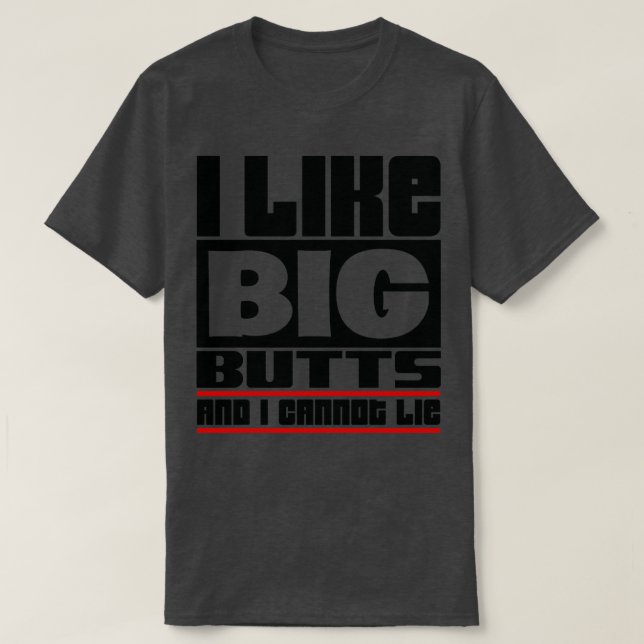 Camiseta Eu gosto de grandes bumbuns e não posso mentir (Frente do Design)