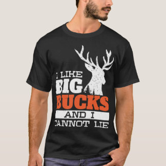 Camiseta Eu gosto de grandes dólares Mulheres Caçador Pato