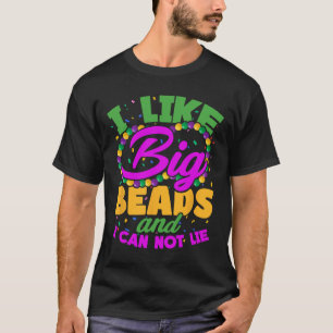 Camiseta Eu Gosto De Grandes Miçangas E Não Posso Mentir Ma