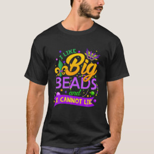 Camiseta Eu Gosto De Grandes Miçangas E Não Posso Mentir Ma