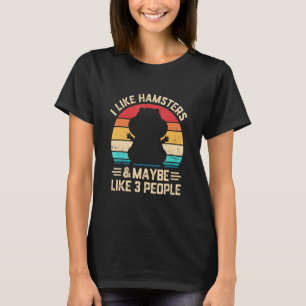 Camiseta Eu Gosto De Hamster E De Três Animais Pessoas