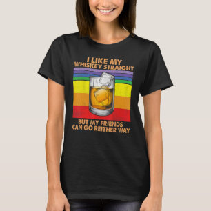 Camiseta Eu Gosto De Hetero Uísque Mas Meus Amigos Podem Se