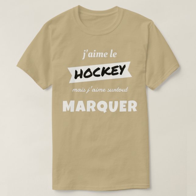 Camiseta Eu gosto de HOCKEY mas eu gosto especialmente de M (Frente do Design)