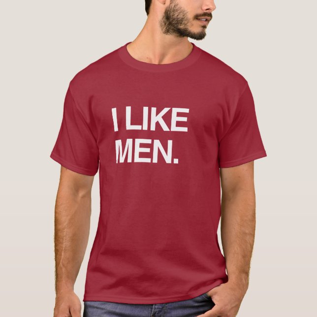 CAMISETA EU GOSTO DE HOMENS (Frente)