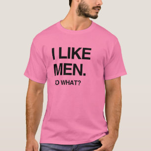 CAMISETA EU GOSTO DE HOMENS E DAÍ