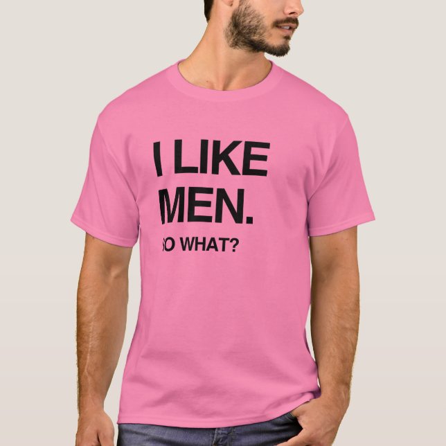 CAMISETA EU GOSTO DE HOMENS E DAÍ (Frente)