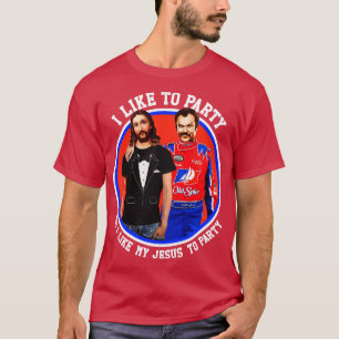 Camiseta Eu gosto de imaginar Jesus em uma saia de smoking
