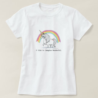 Camiseta Eu gosto de imaginar mulheres maravilhosas do