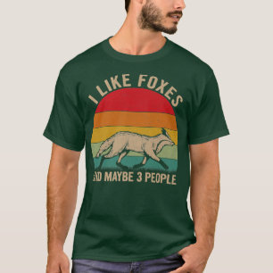 Camiseta Eu gosto de inimigos e talvez três Pessoas de retr