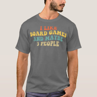 Camiseta Eu Gosto De Jogos De Conselho E Talvez De 3 Pessoa