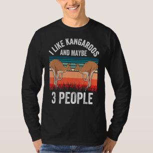 Camiseta Eu Gosto De Kangaroos E Talvez 3 Pessoas De Kangar