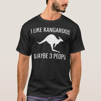 Camiseta Eu Gosto De Kangaroos Talvez 3 Pessoas Engraçadas
