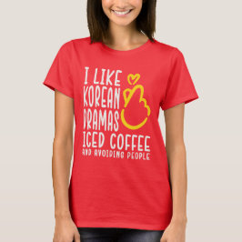 Camiseta EU GOSTO DE KDRAMA E CAFÉ - K Drama Funnitee