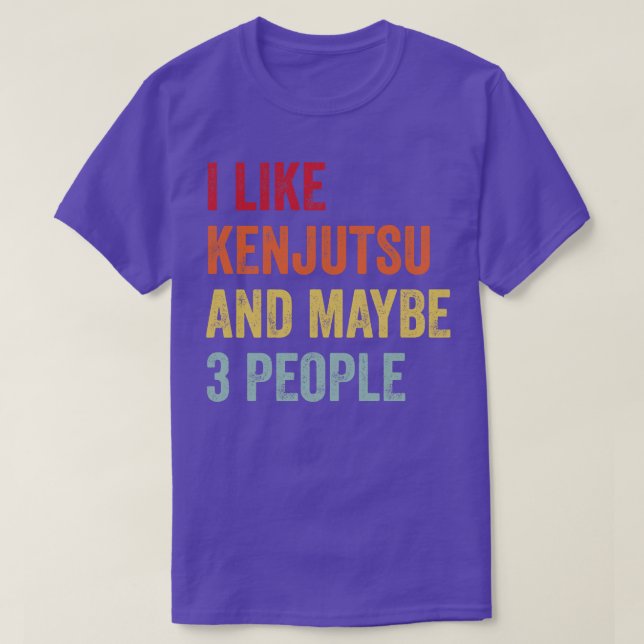 Camiseta Eu Gosto De Kenjutsu Talvez 3 Pessoas (Frente do Design)