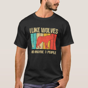 Camiseta Eu Gosto De Lobos E Talvez De Três Lobos Pessoas