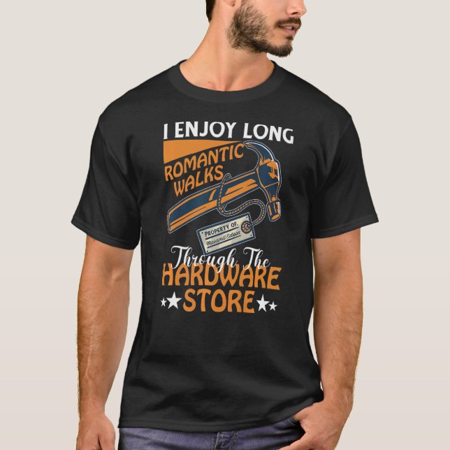 Camiseta Eu Gosto de Longos Passeios Românticos Através da  (Frente)