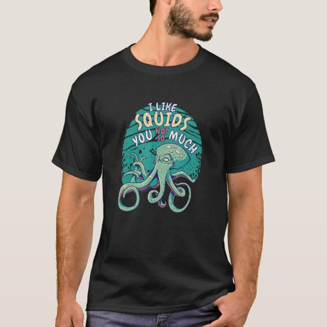 Camiseta Eu Gosto De Lulas Você Não É Tanto Octopus Cracken (Frente)